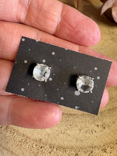 Sterling Silver Clear Quartz Stud Earrings SKU 25908