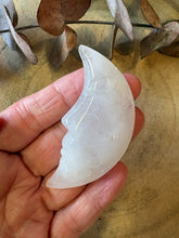 Clear Quartz Moon Carving SKU 26679
