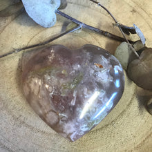 Flower Agate Heart SKU 22473