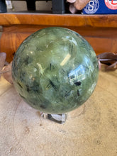 Prehnite, Epidote & Rutile Sphere SKU 25602