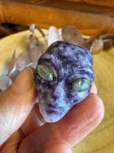 Lepidolite & Labradorite Alien Head Carving SKU 26223A