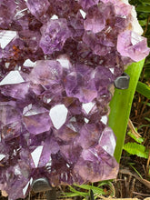 Amethyst Cluster in Metal Stand SKU 25362