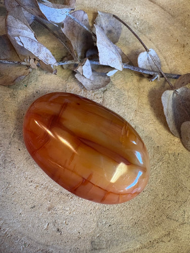 Carnelian Palm Stone SKU 25213