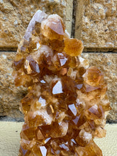 Citrine Cluster in Wooden Stand SKU 24533