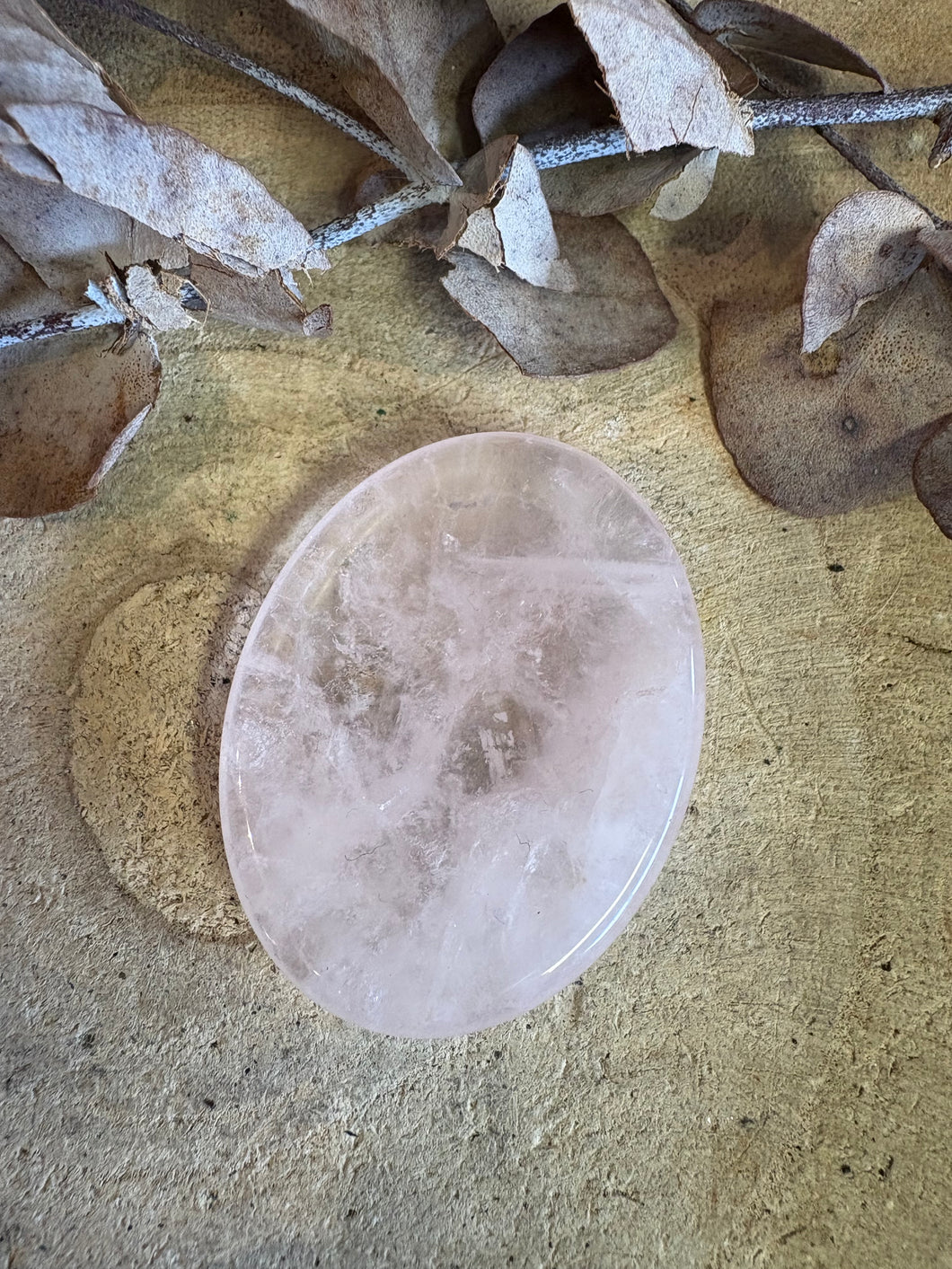 Rose Quartz Worry Stone SKU 25078B