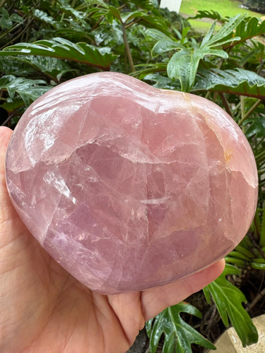 Rose Quartz Large Heart SKU 25032