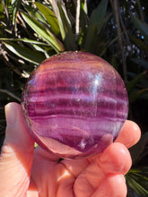 Purple & Orange Fluorite Sphere SKU 25051