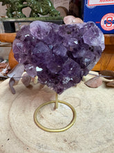 Amethyst Cluster Heart in Stand SKU 26356