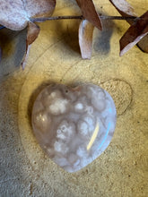Flower Agate Heart SKU 26095B