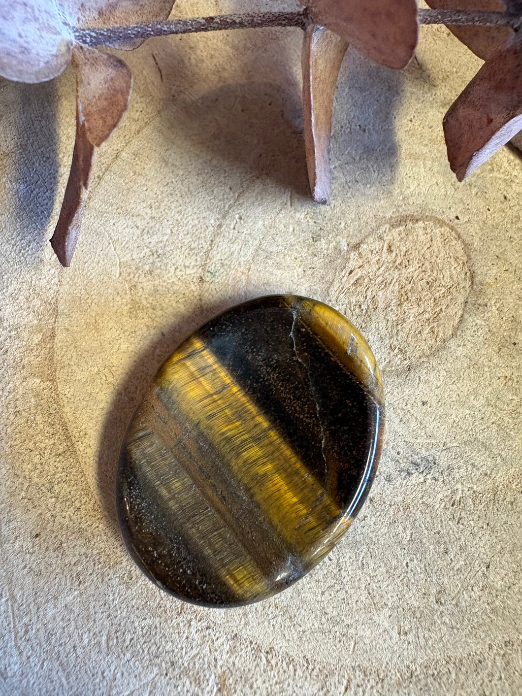 Tiger Eye Worry Stone SKU 26085TE