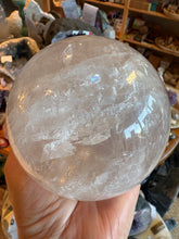 Clear Quartz Large Sphere SKU 26261