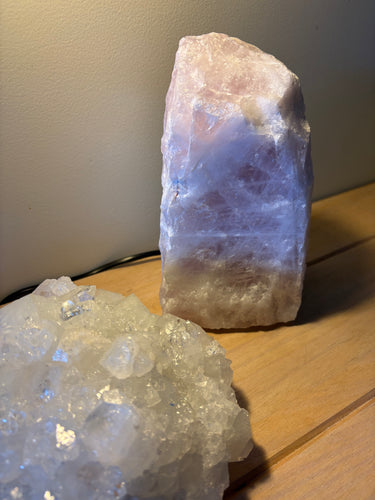 Rose Quartz Chunk Lamp SKU 26236