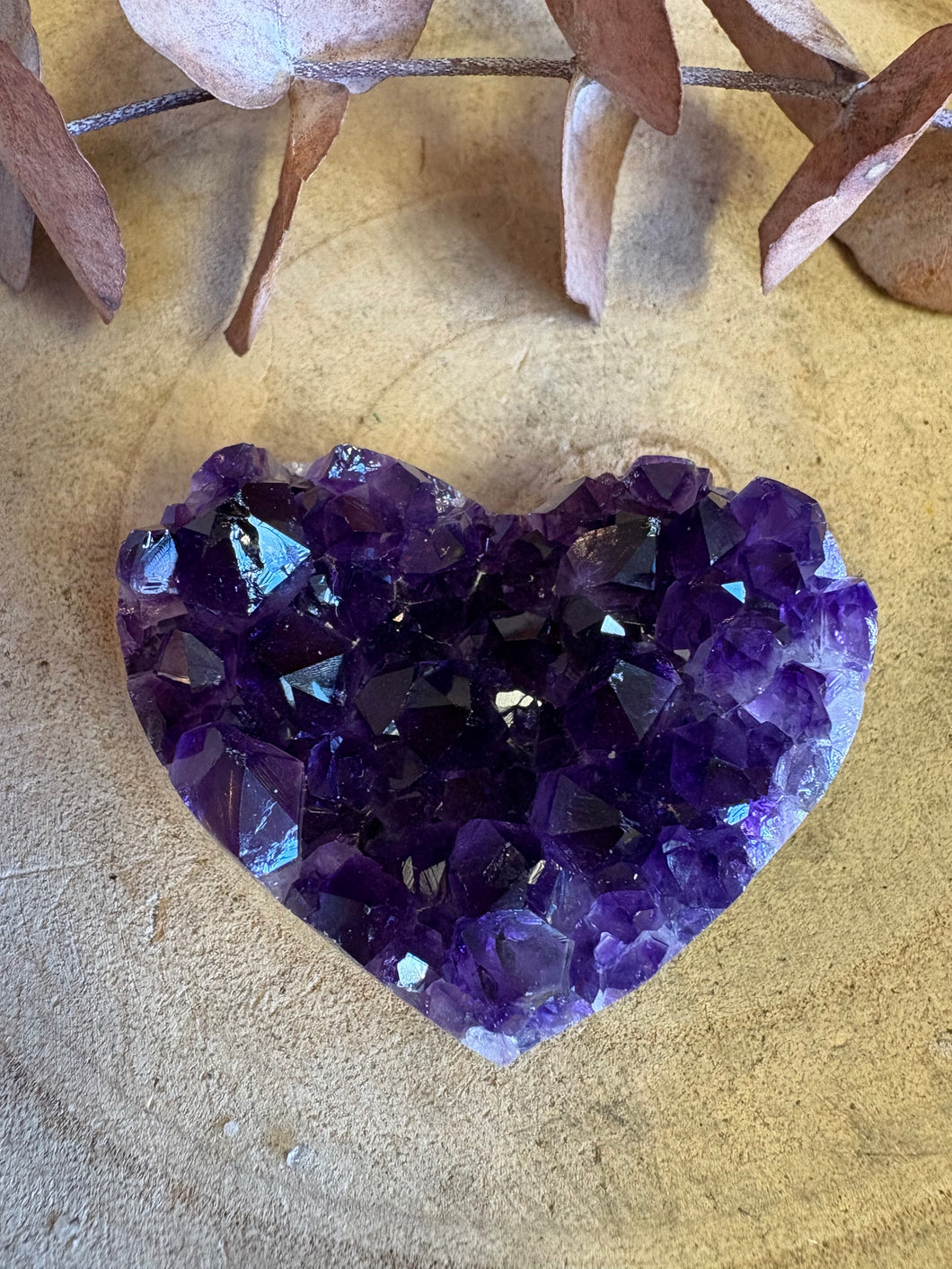 Amethyst Cluster Heart SKU 26288