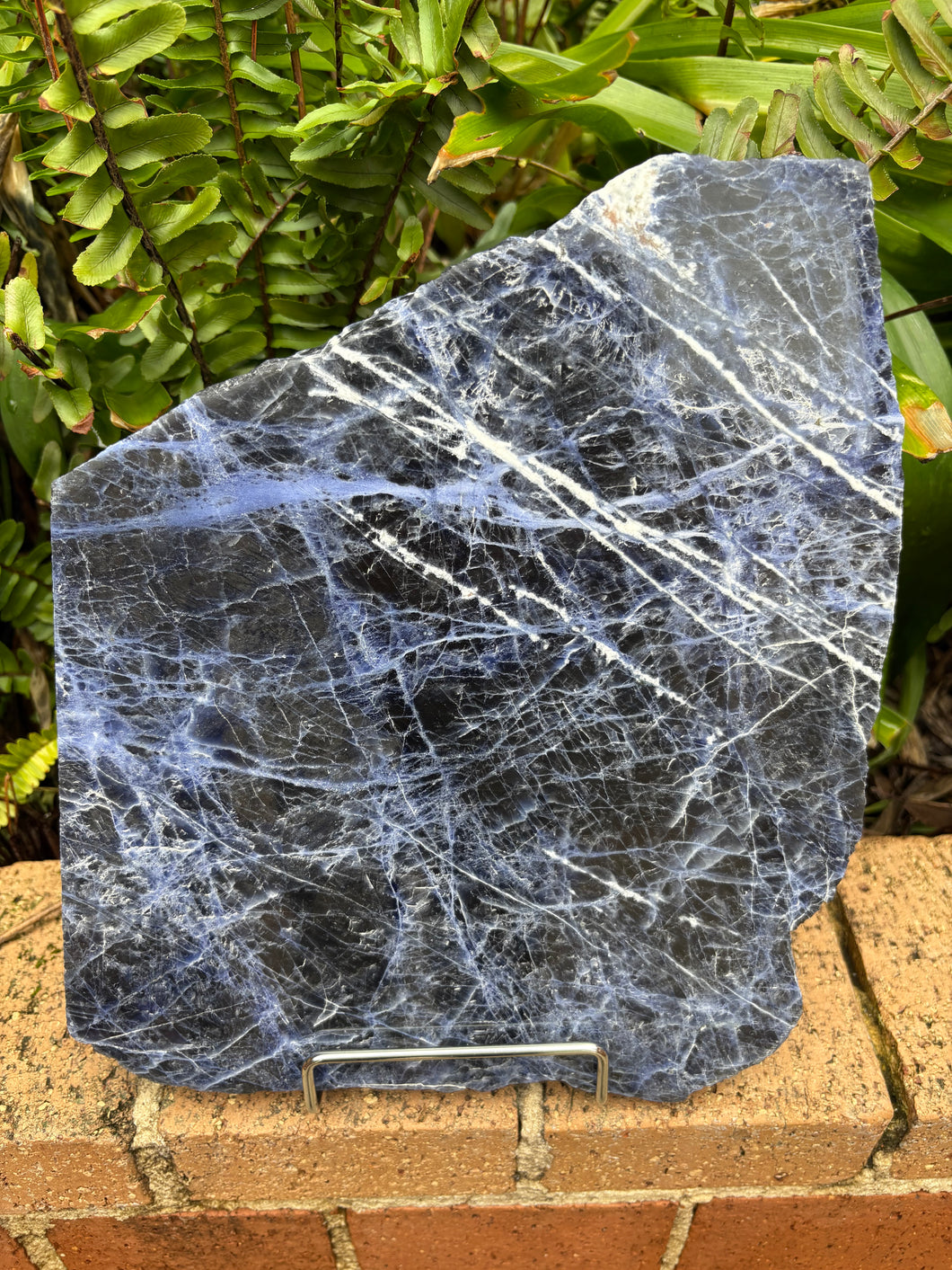 Sodalite Slab in Stand SKU 24402