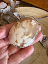 Flower Agate Palm Stone SKU 24128