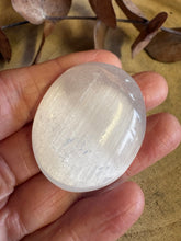 Selenite Palm Stone SKU 26061