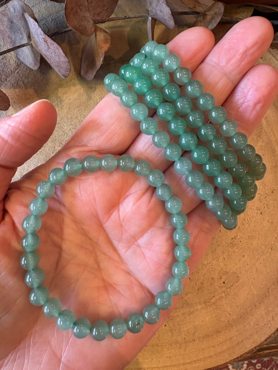 Green Aventurine 6mm Bead Bracelets SKU 26819
