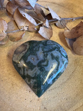 Moss Agate Heart SKU 24906