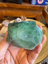 Rainbow Fluorite Base Cut Point SKU 25176
