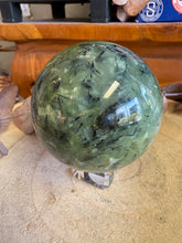 Prehnite, Epidote & Rutile Sphere SKU 25602