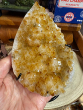 Citrine Teardrop Cluster in Stand SKU 26360