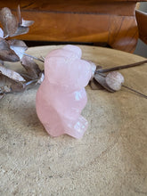 Rose Quartz Dog Carving SKU 25196