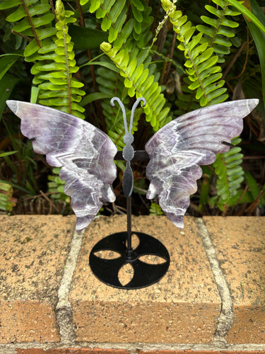 Chevron Amethyst Winged Butterfly SKU 25315