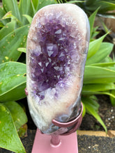 Pink Amethyst Cluster on Swivel Stand SKU 27036