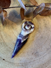 Chevron Amethyst Goddess Carving SKU 26586B