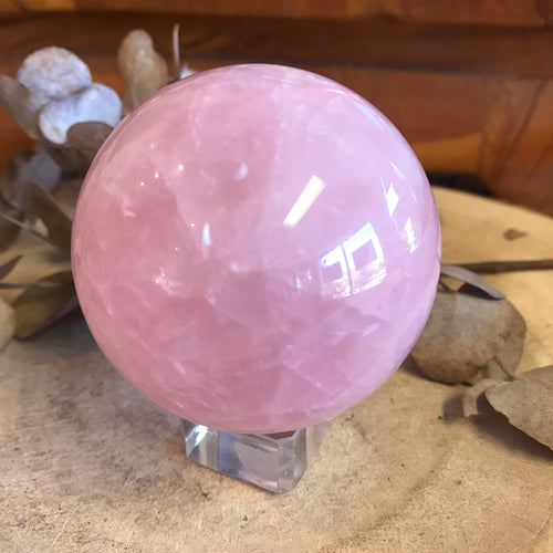 Rose Quartz Sphere SKU 23856