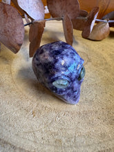 Lepidolite & Labradorite Alien Head Carving SKU 26223A