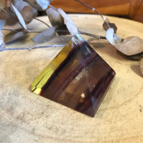 Yellow & Purple Fluorite Pyramid SKU 23457A