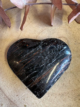 Black Tourmaline & Hematite Heart SKU 25977