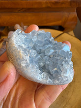Celestite Cluster Heart SKU 24883B