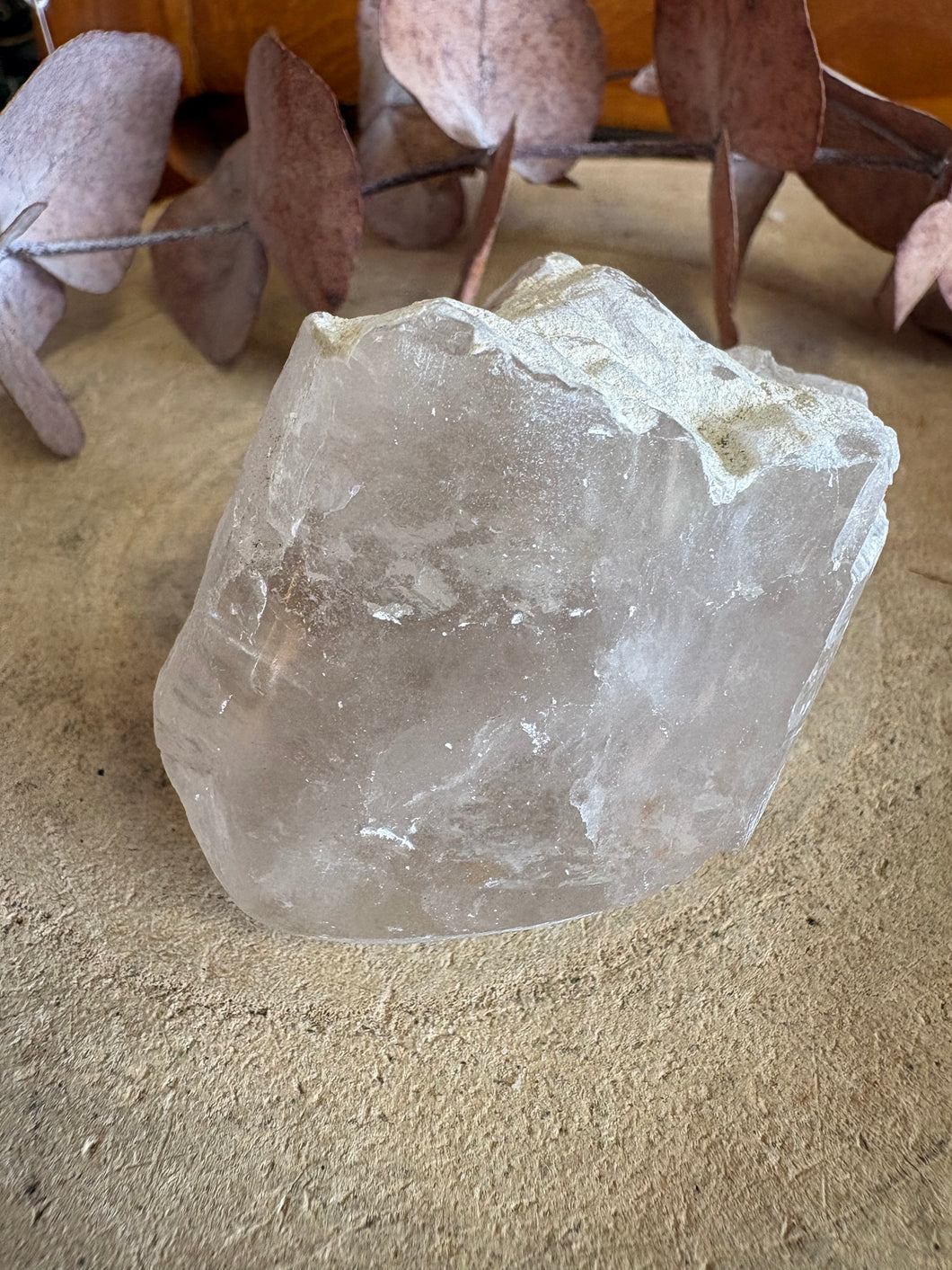 Clear Quartz Part Polished Chunk SKU CQEC6
