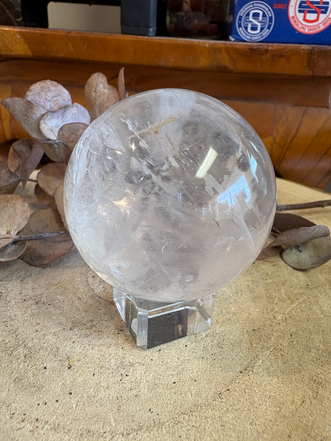 Clear Quartz Sphere SKU 24886