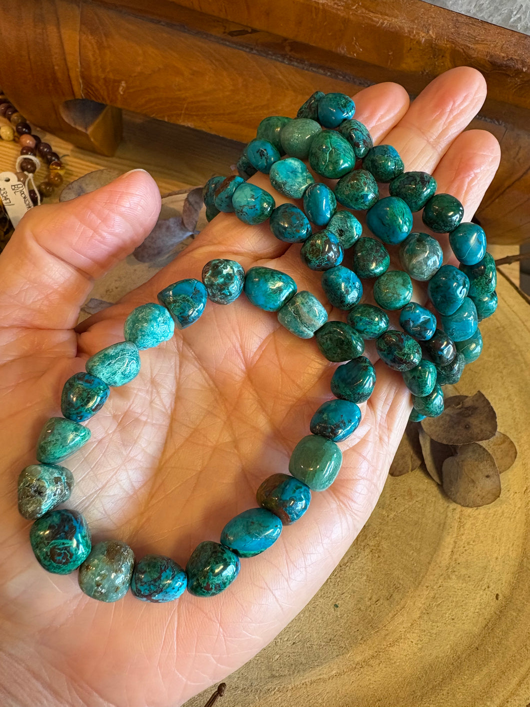 Chrysocolla Bead Bracelet SKU 24644