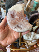 Pink Amethyst Moon on Stand SKU 26267