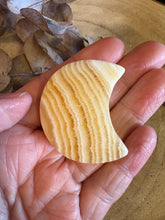 Orange Calcite Crescent Moon SKU 24940