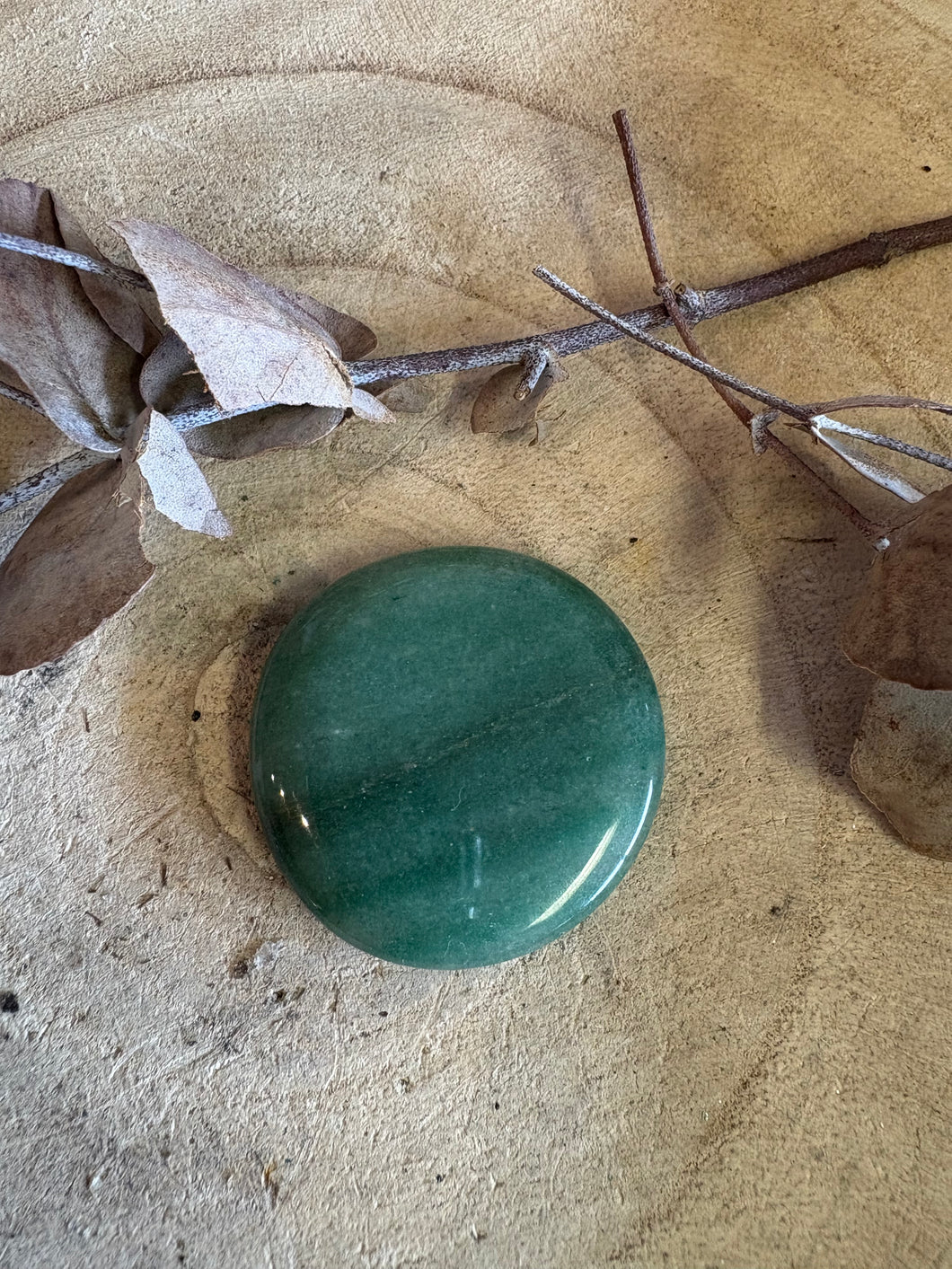 Green Aventurine Smooth Stone SKU 24274