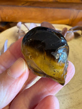 Tiger Eye & Labradorite Alien Head Carving SKU 26224