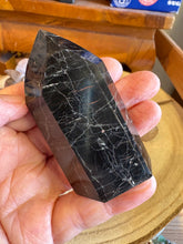 Black Tourmaline & Hematite Point SKU 25208