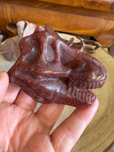 Strawberry Quartz Dinosaur Head Carving SKU 25629SQ