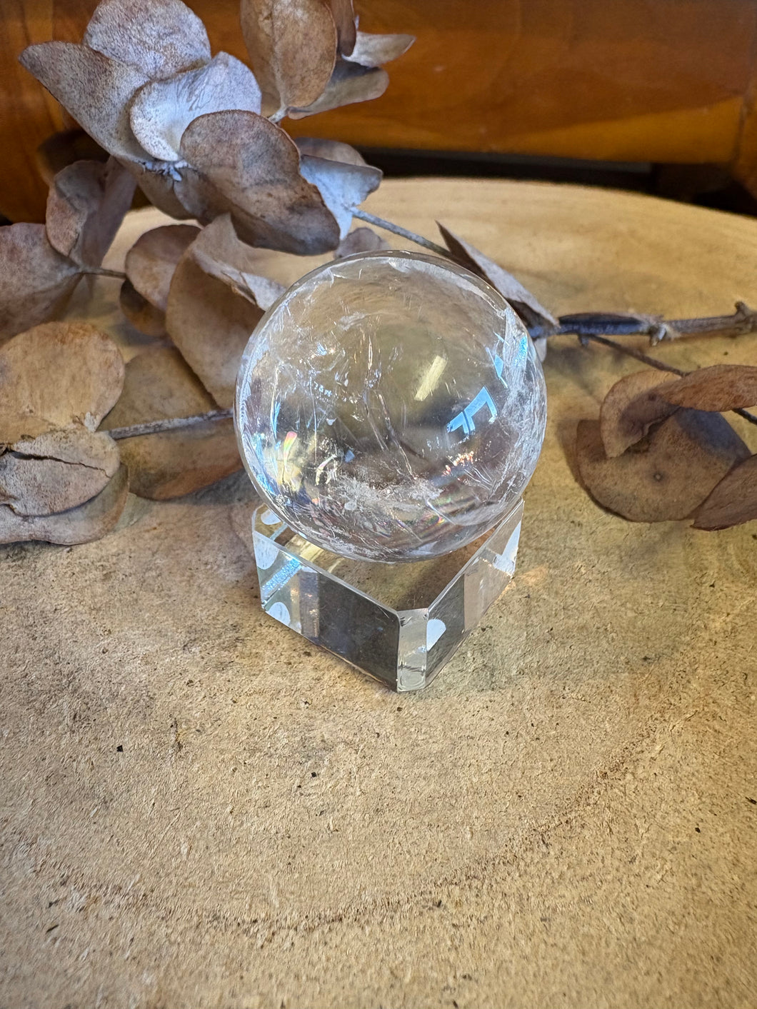 Clear Quartz Sphere SKU 24894