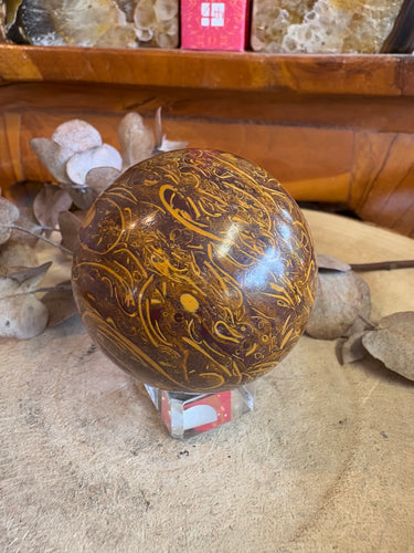 Calligraphy Jasper Sphere SKU 24171