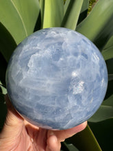 Blue Calcite Large Sphere SKU 25827