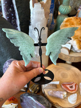 Green Aventurine Butterfly on Stand SKU 25312