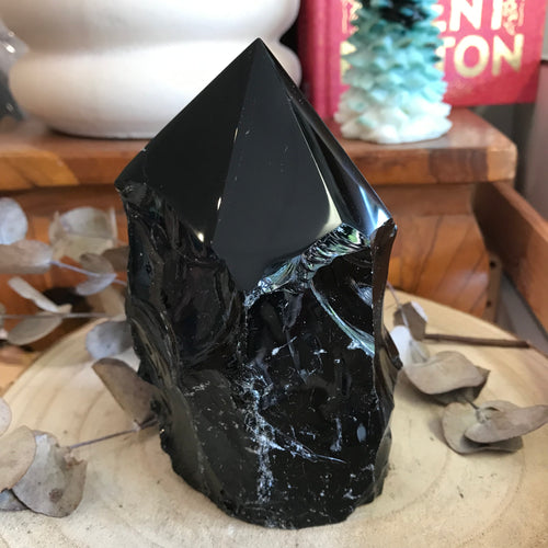Black Obsidian Base Cut Point SKU 23033