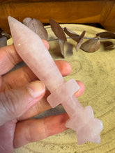 Rose Quartz Dagger Carving SKU 25987