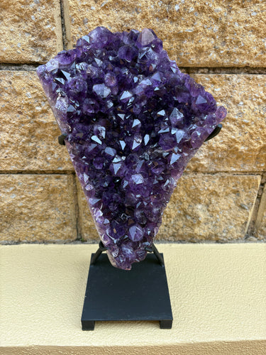 Amethyst Polished Edge Cluster in Stand SKU 24250